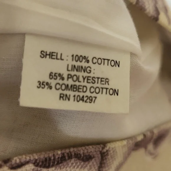 Milly of New York Cotton Toile Lavender on Cream Print Dress Size 8 - Picture 8 of 8